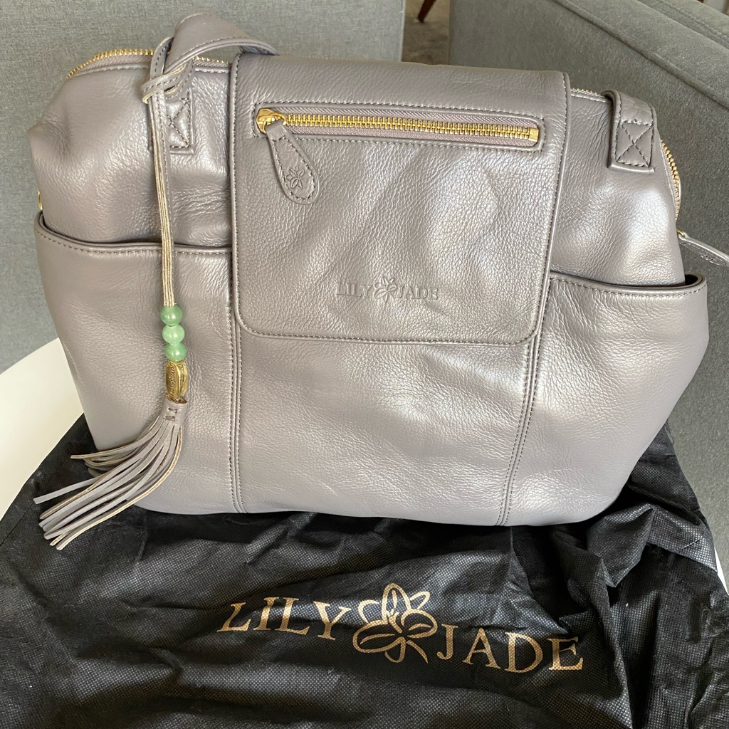 Lily Jade Madeline Leather Diaper Bag